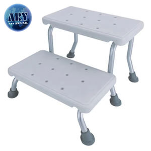 ARY MEDICAL-Tabouret en plastique durable à 2 marches pour personnes handicapées, chaise de salle de bain design pour aînés, sécurité médicale - Product Image 6