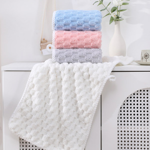 Carlota Coral Fleece Face Towels 50g 80g Extra Absorbent Quick Drying Unisex <b>Bath</b> Towels Random Colors - Product Image 3