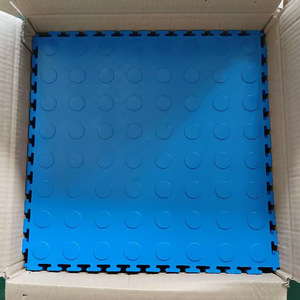 PVC <b>Interlocking</b> <b>Floor</b> <b>Mat</b> 40x40x0.7cm Textured Industrial Indoor Use - Product Image 1