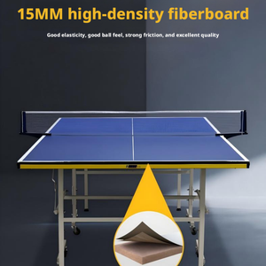Table de tennis de table professionnelle en gros d'usine, table de tennis de table professionnelle pour camp d'entraînement, plateau hautement élastique, jeu stable - Product Image 4