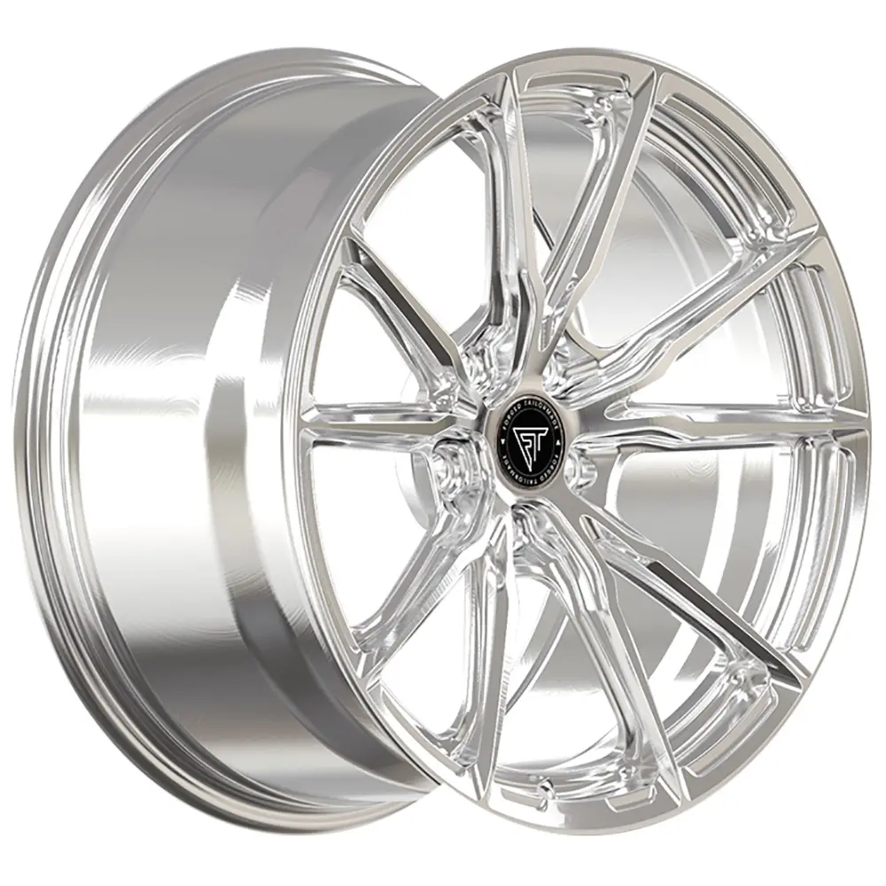 Velg roda aluminium tempa kustom perak 104SC Brushed 18 19 20 21 22 23 24 inci monoblock roda tempa untuk mobil mewah