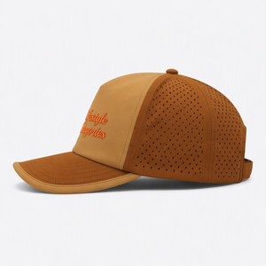 Wholesale T&L Custom Logo <b>Vinyl</b> Badge 5 Panel Camp Cap Waterproof Performance Gorras Hat Manufacturer 100% Cotton Canvas - Product Image 4