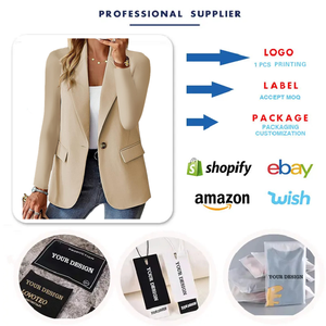 2026 Meistverkaufter Damen-<span class=keywords><strong>Blazer</strong></span> Einfarbig Langarm Einknopf Büro-<span class=keywords><strong>Blazer</strong></span> Damen-Anzug Business Damenjacken - Product Image 2