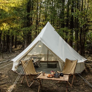 Tente Yurt Tipi en Coton pour Glamping Familial en Plein Air 3M 4M 5M 6M 7M, Tente Cloche en Toile <span class=keywords><strong>4</strong></span> <span class=keywords><strong>Saisons</strong></span> pour Touristes à <span class=keywords><strong>Vendre</strong></span> - Product Image 3