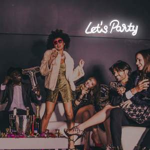 Let's Party Letrero Luminoso de Neón Colorido, Decoración de Pared Adecuada para Despedidas de Soltera, Dormitorio, Fiesta en Casa, Bar, Luces Decorativas - Product Image 3