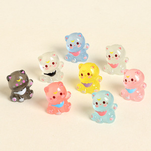 Figura Decorativa de Gato <span class=keywords><strong>Luna</strong></span> Acariciando la <span class=keywords><strong>Luna</strong></span>, Linda y Moderna, para Decoración de Escritorio o Coche, Pequeño Adorno - Product Image 1