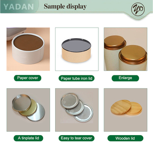 Boîte d'emballage cylindrique ronde écologique de qualité alimentaire avec logo personnalisé pour thé, café, herbes, avec intérieur en aluminium et tube en carton - Product Image 5