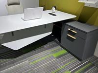 Table de bureau moderne, table de réunion blanche, nouveau modèle, bureau de conférence en bois