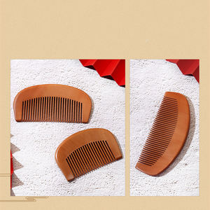 Logo all'ingrosso fatto a mano su misura per capelli e barba portatile con capelli e pettine per salone regalo promozionale - Product Image 3