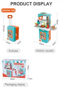 Home Kitchen Toys Set Pretend Play Girls Role Play Learning Mini <b>Van</b> Food Selling Pretend Play for Kids - Product Image 6