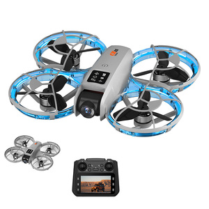 MILI 2025 WiFi FPV Control remoto Quadcopter Cámaras duales <span class=keywords><strong>con</strong></span> luces LED Control remoto de 4,3 pulgadas <span class=keywords><strong>con</strong></span> pantalla Drones no tripulados - Product Image 1