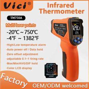 Termómetro Industrial de Mano TM750A (Medidor de Temperatura para Agua, Aceite, Cocina, Hornos, Calderas, Fundición) - Product Image 1