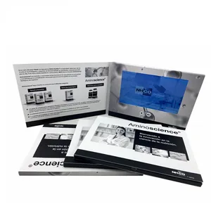 7 Inch HD Lcd Screen Digital Brochure Player With Printing For Invitation Video Greeting Card