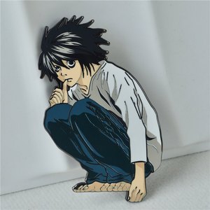 Accessoires <span class=keywords><strong>de</strong></span> haute qualité Death Note L Lawliet Badge en métal Bijoux Artisanat Broche en alliage Épingles Anime - Product Image 1