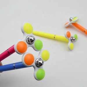 नवीनता प्लास्टिक स्पिनर जेल पेन स्कूल उपहार fidget बॉल पेन के साथ कस्टम लोगो - Product Image 5