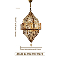 Lustre suspendu LED sur mesure pour décoration intérieure islamique, mosquée, restaurant arabe, Ramadan