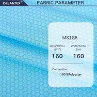 Tissu en maille nid d'abeille Delantex de haute qualité 100% polyester pour maillots de basket-ball, t-shirts de sport, vêtements d'extérieur respirants et à séchage rapide
