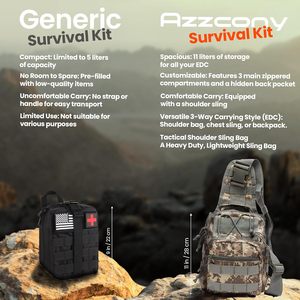 Kit de survie <span class=keywords><strong>d</strong></span>'<span class=keywords><strong>urgence</strong></span> avec équipement et fournitures de premiers secours, <span class=keywords><strong>sac</strong></span> de survie EDC, <span class=keywords><strong>sac</strong></span> à dos pour le camping, la randonnée et les activités tactiques en plein air - Product Image 3
