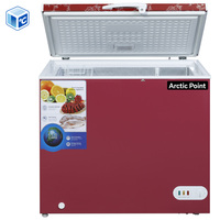 Congélateur coffre domestique Date Red, durable, coloré, 200L, réfrigérateur pour la conservation des aliments congelés à la maison