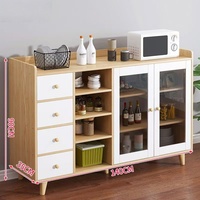 Organisateur de buffet en bois multifonctionnel moderne personnalisé pour rangement de meubles de maison cuisine pour aliments légumes