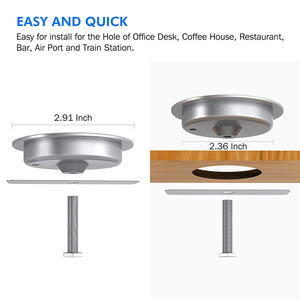 Chargeur sans fil de meubles intégré Station de charge de chargeur de téléphone sans fil Invisible caché longue Distance - Product Image 2