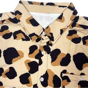 เสื้อเชิ้ตแขนสั้นลำลองผู้ชาย ลายเสือดาว ระบายอากาศได้ดี มีสไตล์ เสื้อฮาวาย - Product Image 5