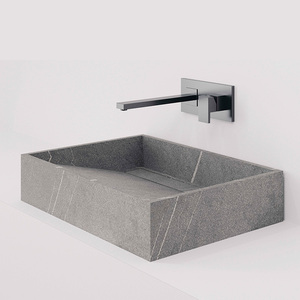 Évier rectangulaire en pierre à quartz, vasque pour salle de bains, lavabo, 1 pièce de 24 pouces - Product Image 4