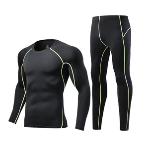 Fitness Breathable Men and Kids Sports Athletic Wear Workout Outfits Tight Fitness Elastic Waist Gym <strong>T</strong> <strong>Shirt</strong> and Pants - Product Image 4