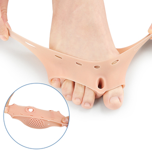 Penyangga Jari Kaki Tiga Lubang SEBS Berlubang Tebal, Korektor Bunion, Penyerap Guncangan, Bantalan Pijat Telapak Kaki Depan, Penyangga Jari Kaki - Product Image 4