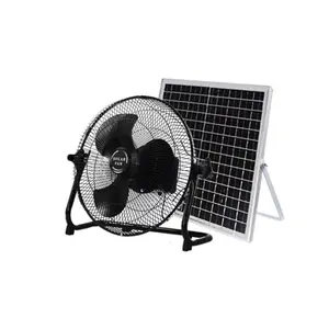Ventilatore ricaricabile con piedistallo Ac Dc solare ventilatori da esterno da 20 pollici con porta USB per la famiglia araba della turchia Dubai Africa
