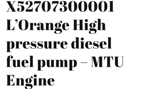 X59507300031 X59507300003 X59507300006 Pompe à carburant diesel haute pression - Product Image 5