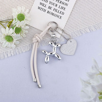 Harsen Bubble Dog Creatieve hanger sleutelhanger tas hanger alles matchend mobiel telefoonkoord leer geweven