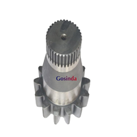 2044634 ZAX200 ZX200 ZX210 EX200-6 Ekskavatör için Salıncak Redüktör Pinyon Mili 42CrMo Alaşımlı Çelik 11T/17T Dişli