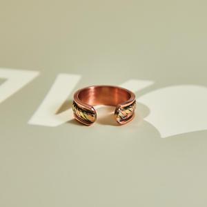 Nouvelle bague tendance <span class=keywords><strong>en</strong></span> cuivre magnétique pur, bijou <span class=keywords><strong>bio</strong></span> pour la santé, pour le soulagement de l'arthrite - Product Image 3
