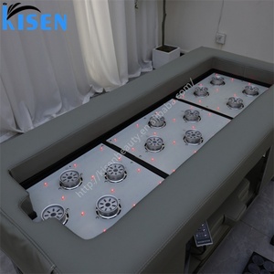Kisen Professional Head Spa Equipment Shampoo <b>Bed</b> with Sauna Massage Table 60L Water tank Heater Led Light Mobile Machine - Product Image 3
