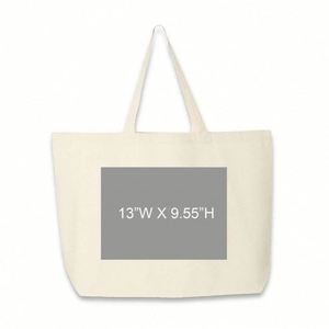 Custom Logo Plain <b>Long</b> Handle Printed Blank Cotton Eco-friendly Canvas Shopping Handbags Tote <b>Bag</b> for Women - Product Image 3