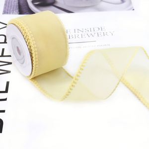 Nouvel Arrivage Ruban en Organza à Bord Picoté Fantaisie de 2,5 cm pour Volants de Jupe de Tutu de Ballet 10 Yards/Rouleau - Product Image 3
