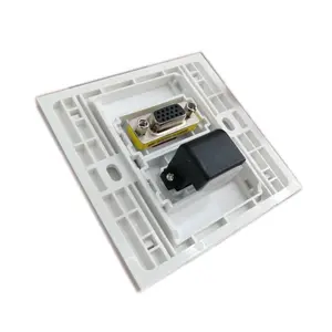Beliebte Smart Home Audio-Anschluss schraube Typ 90 Grad VGA HDMI-Wand platte 86*86 UK STYLE FACE PLATE
