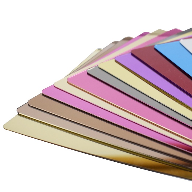 Flexible Mirror Finished Polycarbonate Sheet Thin Plastic Wall Sticker Panel Acrylic PETG Mirror Board