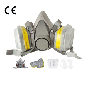 EN140 Filtro <span class=keywords><strong>de</strong></span> carbón activado Respirador Máscara <span class=keywords><strong>de</strong></span> gas <span class=keywords><strong>de</strong></span> doble cartucho <span class=keywords><strong>para</strong></span> <span class=keywords><strong>pintar</strong></span> - Product Image 3
