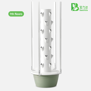 Luces LED para <span class=keywords><strong>Cultivo</strong></span>, Sistema de Agricultura <span class=keywords><strong>Vertical</strong></span> Hidropónica, Torre de 30L y 7 Niveles para <span class=keywords><strong>Cultivo</strong></span> de Vegetales con Bomba - Product Image 2