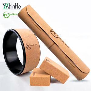 Zhensheng Fuerte Estabilidad Ejercicio Corcho <span class=keywords><strong>Yoga</strong></span> Set Calidad Premium Antideslizante Corcho Natural <span class=keywords><strong>Yoga</strong></span> equilibrio pad - Product Image 5