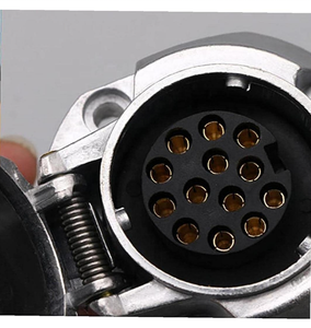 Prise de remorque OEM Euro 12V 13 broches, connecteur de <span class=keywords><strong>caravane</strong></span>, prises de remorque métalliques, pièces détachées pour remorque de bateau - Product Image 5