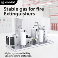 Système Générateur d'Azote PSA Minnuo 450 Nm³/h 99,999% Haute Productivité avec Moteur à Engrenages pour Extinction d'Incendie