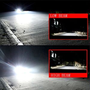 ราคาโรงงาน ไฟ LED สำหรับจักรยานยนต์ 6 ด้าน COB  ไฟสูง/ต่ำ สีขาว  แบบ Strobe 80W 8000LM  แทนหลอด H4 รับประกัน 2 ปี สำหรับรถยนต์ - Product Image 5