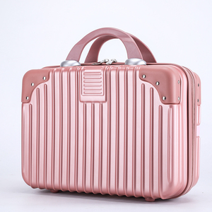 Carry <strong>Luggage</strong> 14 Inches Modern <strong>Light</strong> <strong>Weight</strong> Makeup Case Suitcase Custom Print Logo ABS Material Waterproof Zipper Closure Unisex - Product Image 3
