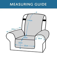 Housse de fauteuil inclinable 1 place en peluche épaisse, antidérapante, douce, pour fauteuil relaxant, usage domestique