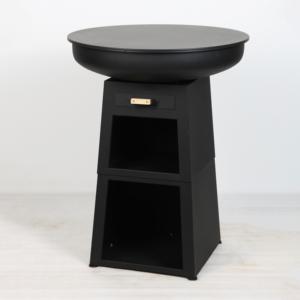 Brasero extérieur de haute qualité en acier au carbone, facile à assembler, avec cendrier et plaque chauffante - Product Image 3