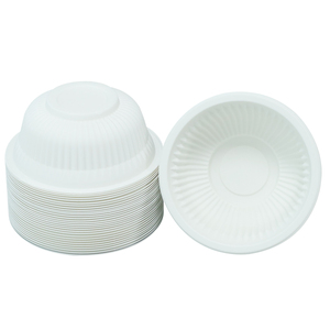 Precio de fábrica para llevar apto para microondas desechable 300ml Biodegradable Tazón de almidón de maíz Recipiente de comida con tapa - Product Image 4