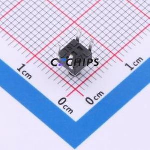 TS09-CBW1EH6.0 Tactile <b>Switch</b> Through hole-4P,4.5x4.5mm <b>Switch</b> Single Pole Single Throw Round Button 1.8N Through Hole - Product Image 2